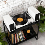 TE-003 Turntable System with External Speakers Bluetooth and USB Recording