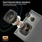 TE-003 Turntable System with External Speakers Bluetooth and USB Recording