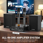 Victress AH001 450W Hi-Fi Bluetooth Amplifier with Wireless Microphones