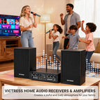 Victress AH001 450W Hi-Fi Bluetooth Amplifier with Wireless Microphones