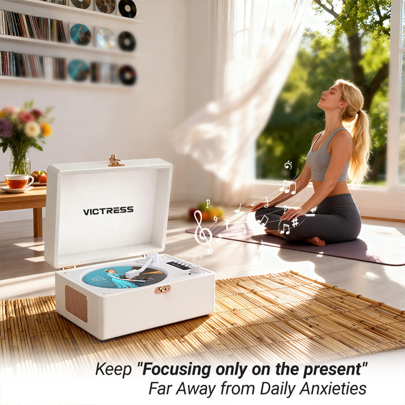 CD-001 All-in-One CD Player 360° Hi-Fi Surround Sound and Remote