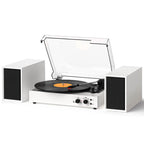 TE-003 Turntable System with External Speakers Bluetooth and USB Recording