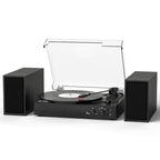 TE-003 Turntable System with External Speakers Bluetooth and USB Recording