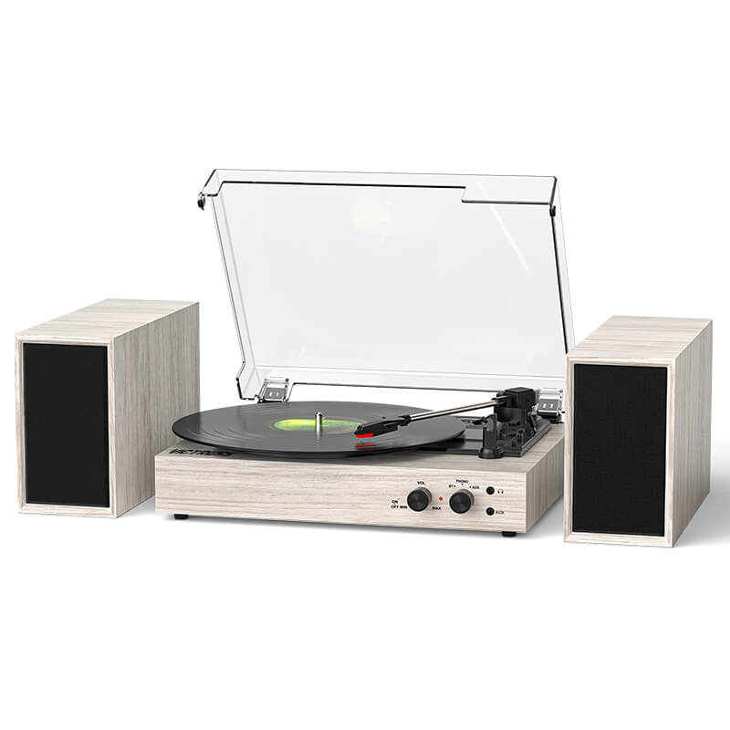 TE-003 Turntable System with External Speakers Bluetooth and USB Recording