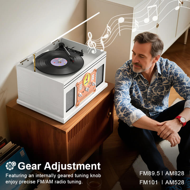 TE-007R All-in-One Record Player with Cassette Deck and USB Recording