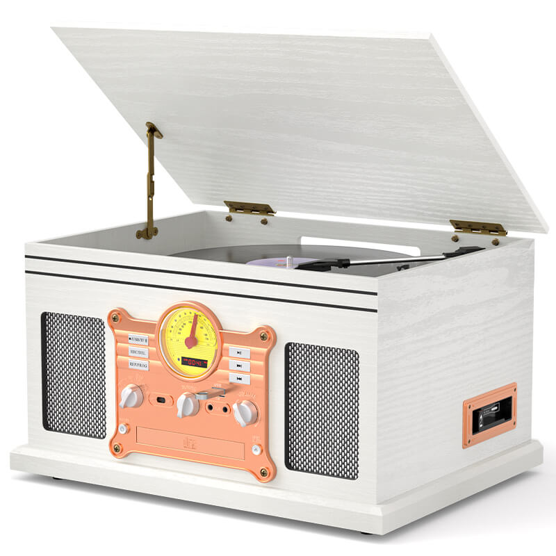 TE-007R All-in-One Record Player with Cassette Deck and USB Recording