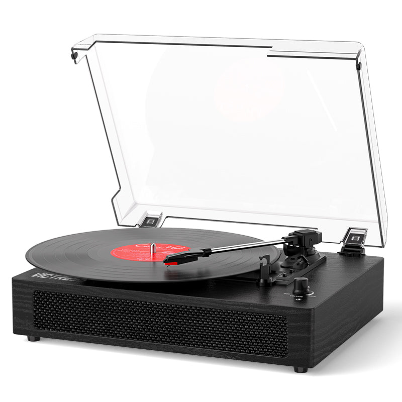 TE-2019 Portable Retro Turntable with Built-in Speakers EQ Mode and USB Recording