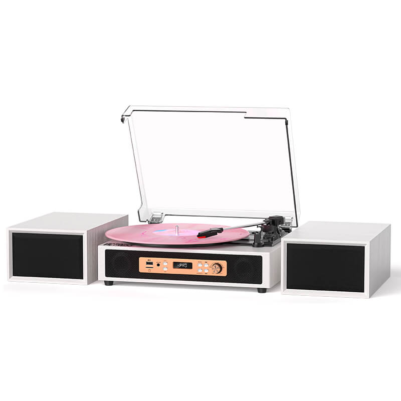 TE-2033B All-in-One Hi-Fi Turntable with 4+2 Speaker System and USB Recording