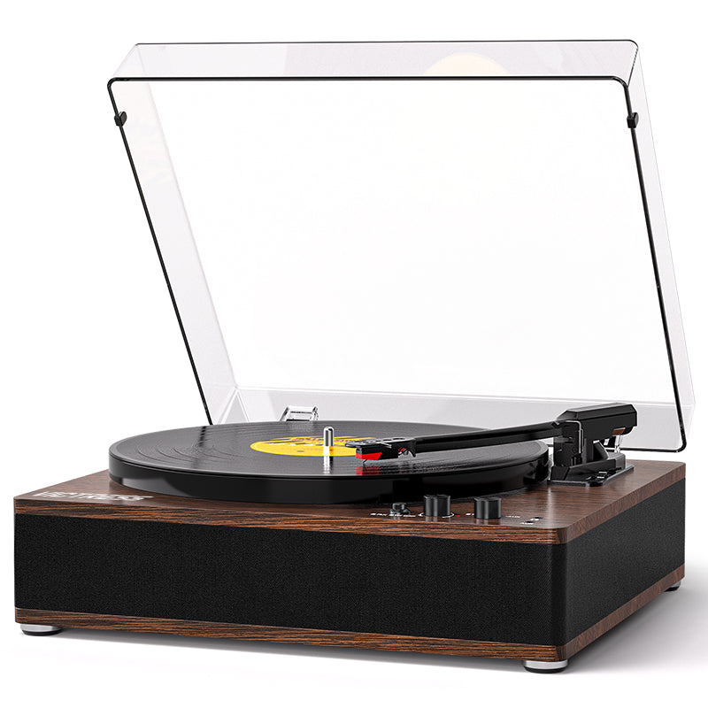TE-3008 Full-Size Turntable with Adjustable Counterweight and Bluetooth Output