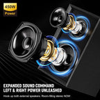 Victress AH001 450W Hi-Fi Bluetooth Amplifier with Wireless Microphones